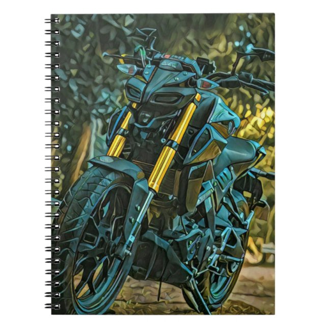 Motorcykelpresent Anteckningsbok (Framsidan)