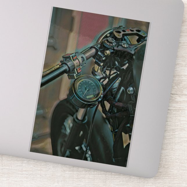 Motorcykelpresent Klistermärken (Detalj)