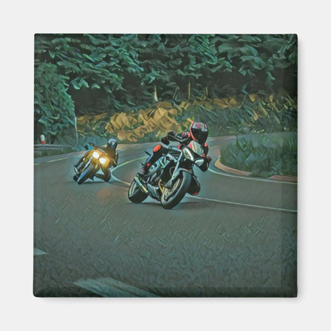 Motorcykelpresent Magnet (Framsidan)
