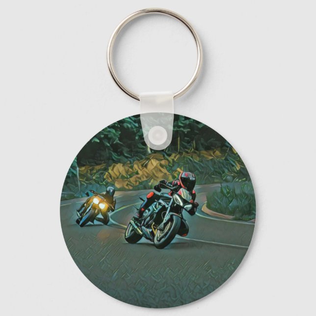 Motorcykelpresent Nyckelring (Framsida)