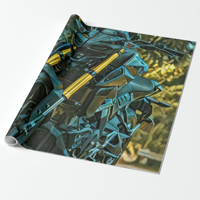 Motorcykelpresent Presentpapper (Utrullad)