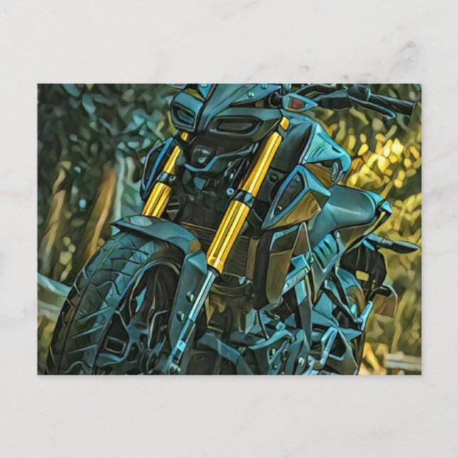 Motorcykelpresent Vykort (Framsida)