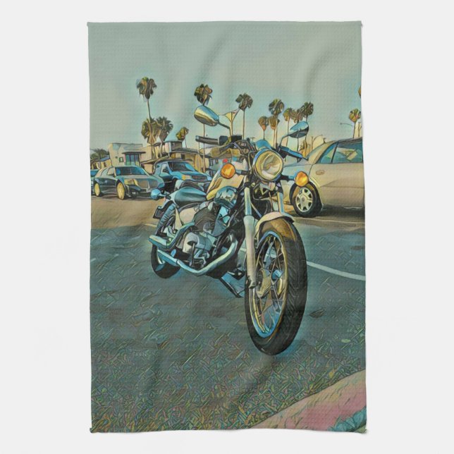 Motorcykelpresentationer Kökshandduk (Vertikal)