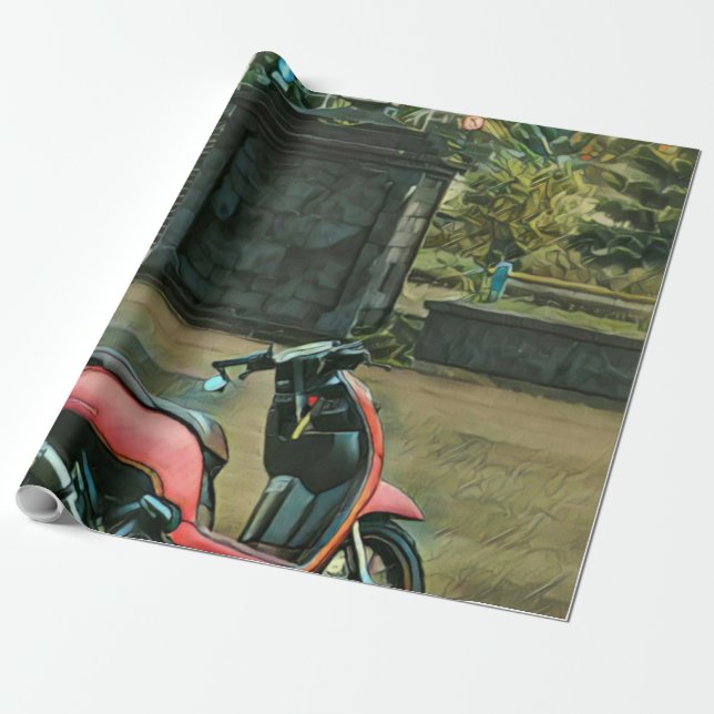 motorcykelpresenter för honom presentpapper (Utrullad)