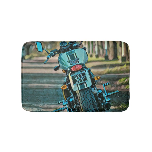 motorcykelpresenter för pojkvän badrumsmatta (Framsidan)