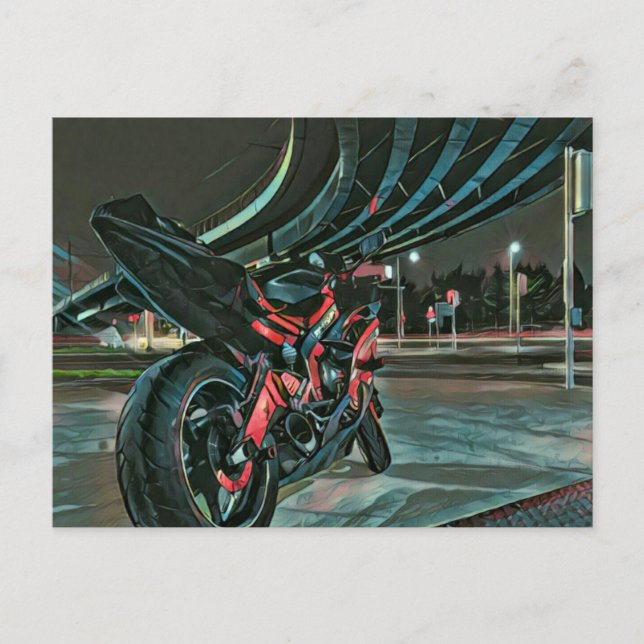 motorcykelpresenter till pojkvän vykort (Framsida)