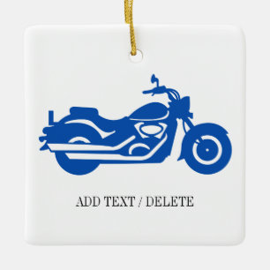Motorcykelprydnad Julgransprydnad Keramik