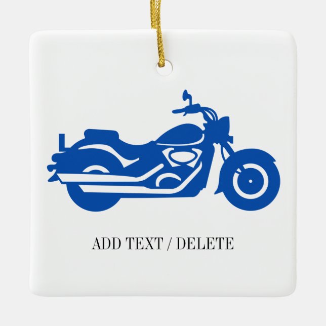 Motorcykelprydnad Julgransprydnad Keramik (Framsida)