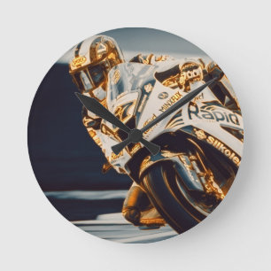 MotorcykelRacer Rund Klocka