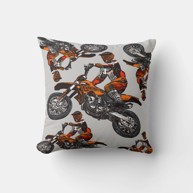 Motorcykelracing Kudde (Framsida)
