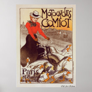 Motorcykelreklam Poster