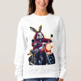 Motorcykelrid med Neon Kash-kanin T Shirt