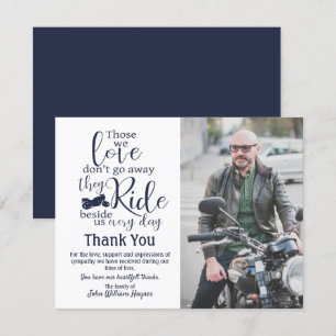 Motorcykels Tack Funeral Sympathy Kort