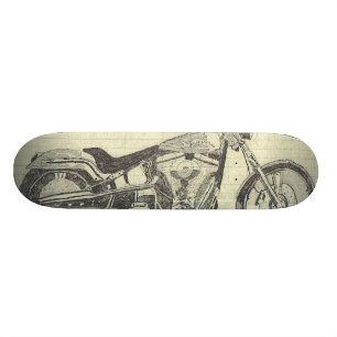 MOTORCYKELSKATEBOARD MINI SKATEBOARD BRÄDA 18,7 CM