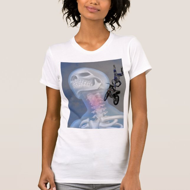 motorcykelskjorta nacke t shirt (Framsida)