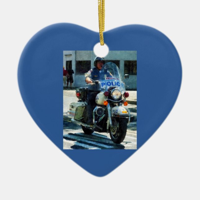 Motorcykelspets Julgransprydnad Keramik (Framsidan)