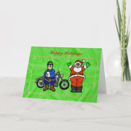 Motorcykelspets och julkort kort