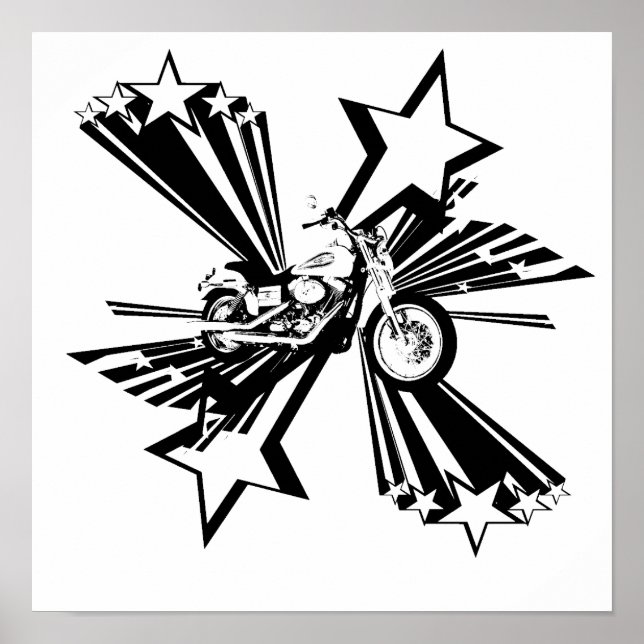 Motorcykelstjärnor Poster (Framsidan)