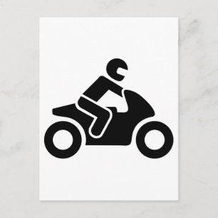 Motorcykelsymbol Vykort