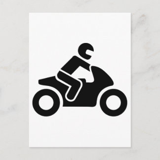 Motorcykelsymbol Vykort