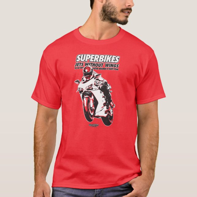 MotorcykelT-tröja - Superbikes Tee (Framsida)