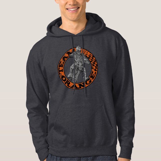 Motorcykeltävling Hoodie (Framsida)
