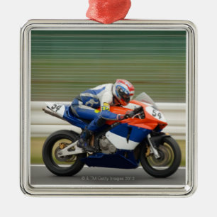 Motorcykeltävling Julgransprydnad Metall