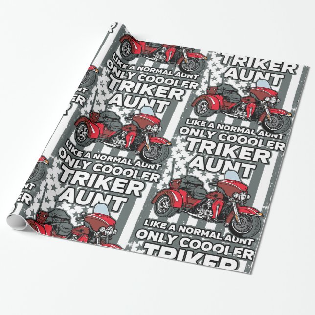 MotorcykelTriker moster Presentpapper (Utrullad)