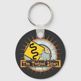 Motorcykelväg Twisted Sisters Nyckelring
