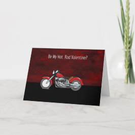 Motorcykelvalentin kort för dag