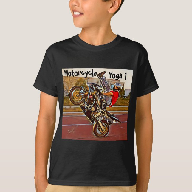 MotorcykelYoga 1 T-shirt (Framsida)