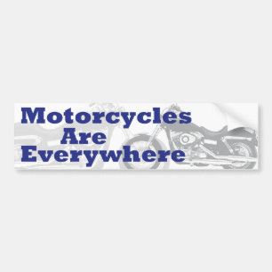 Motorcyklar är överallt bildekal