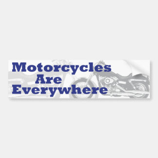Motorcyklar är överallt bildekal
