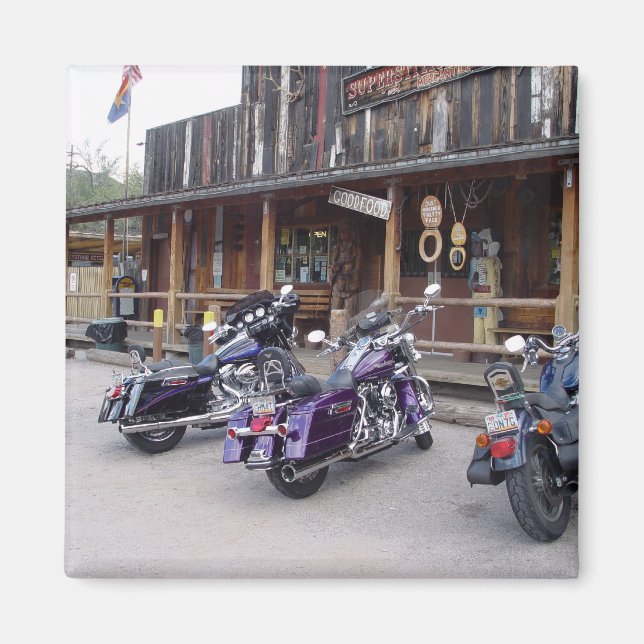 Motorcyklar av Western Saloon Magnet (Framsidan)