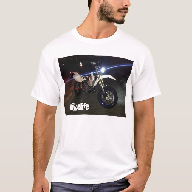 Motorcyklar bikelife, suzuki, supermoto t-shirt (Framsida)