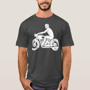 Motorcyklar Biker Chopper Racer Bike Tävling T Shirt