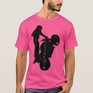 Motorcyklar Biker för motorcykel Wheelie T Shirt