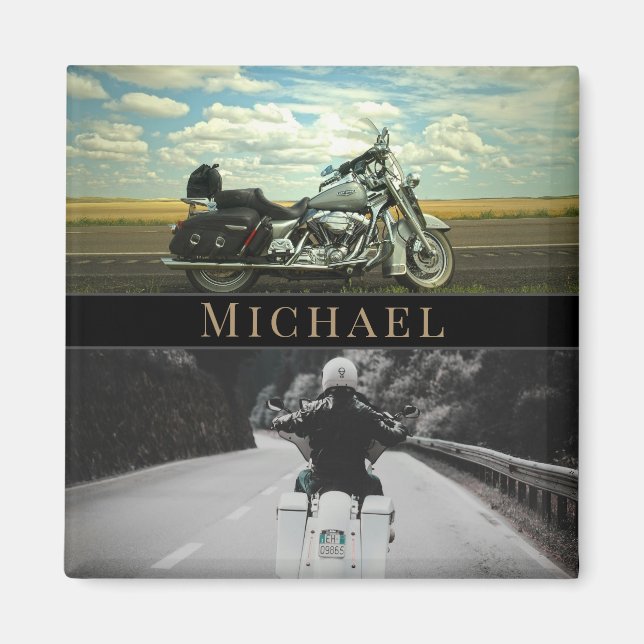 Motorcyklar biker magnet (Framsidan)