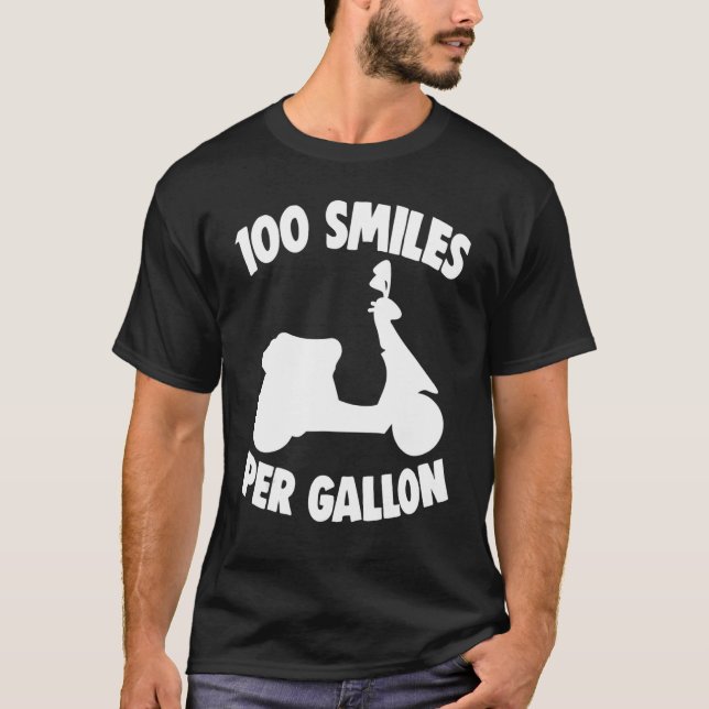 Motorcyklar, Biker, motorcyklar 100 Smiles P T Shirt (Framsida)