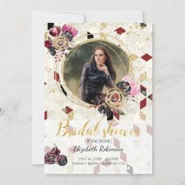 Motorcyklar Biker Photo Inbjudningskort för möhipp