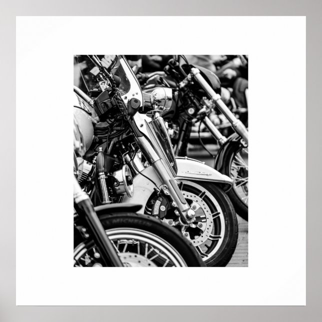Motorcyklar Biker Ride Rider Poster (Framsidan)