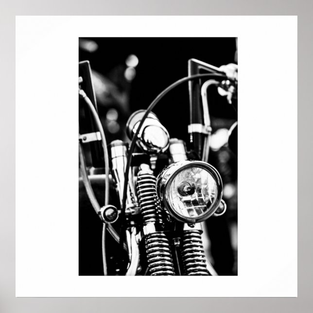 Motorcyklar Biker Ride Rider Poster (Framsidan)