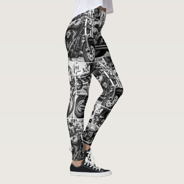 Motorcyklar Biker Ride Riders Lifestyle Leggings (Höger)