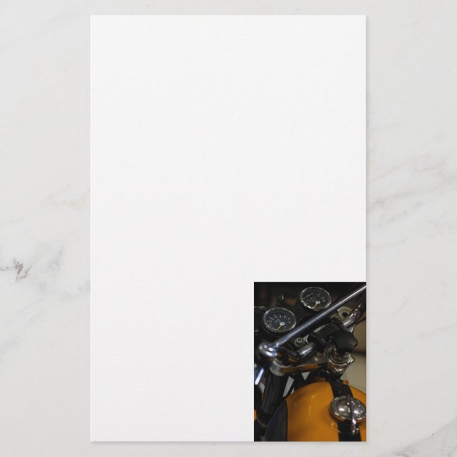 Motorcyklar Biker Rider Brevpapper (Framsida)