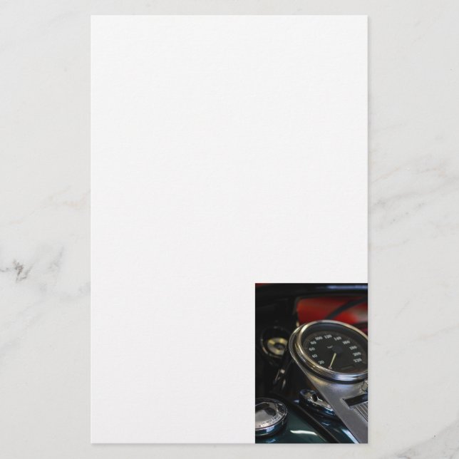 Motorcyklar Biker Rider Brevpapper (Framsida)