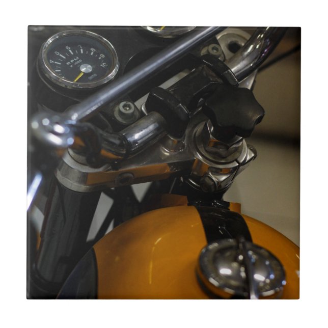 Motorcyklar Biker Rider Kakelplatta (Framsidan)