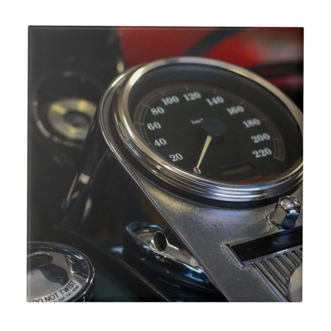 Motorcyklar Biker Rider Kakelplatta (Framsidan)