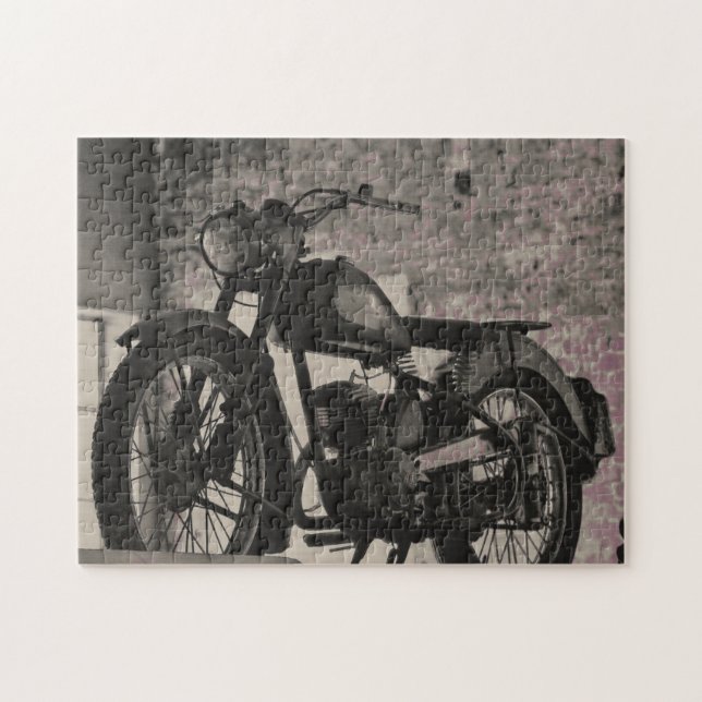 Motorcyklar Biker Rider Motorcykel Pussel (Horisontell)