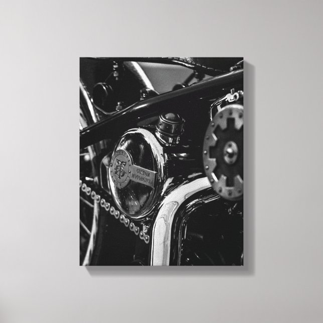 Motorcyklar Biker Rider Rider Canvastryck (Framsida)