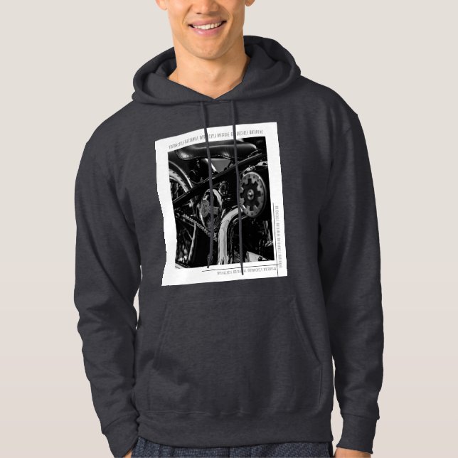 Motorcyklar Biker Rider Rider Hoodie (Framsida)